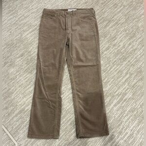 GAP Tan Velvet Vintage High Rise Straight Pants Jeans in Size 4 Petite / 27